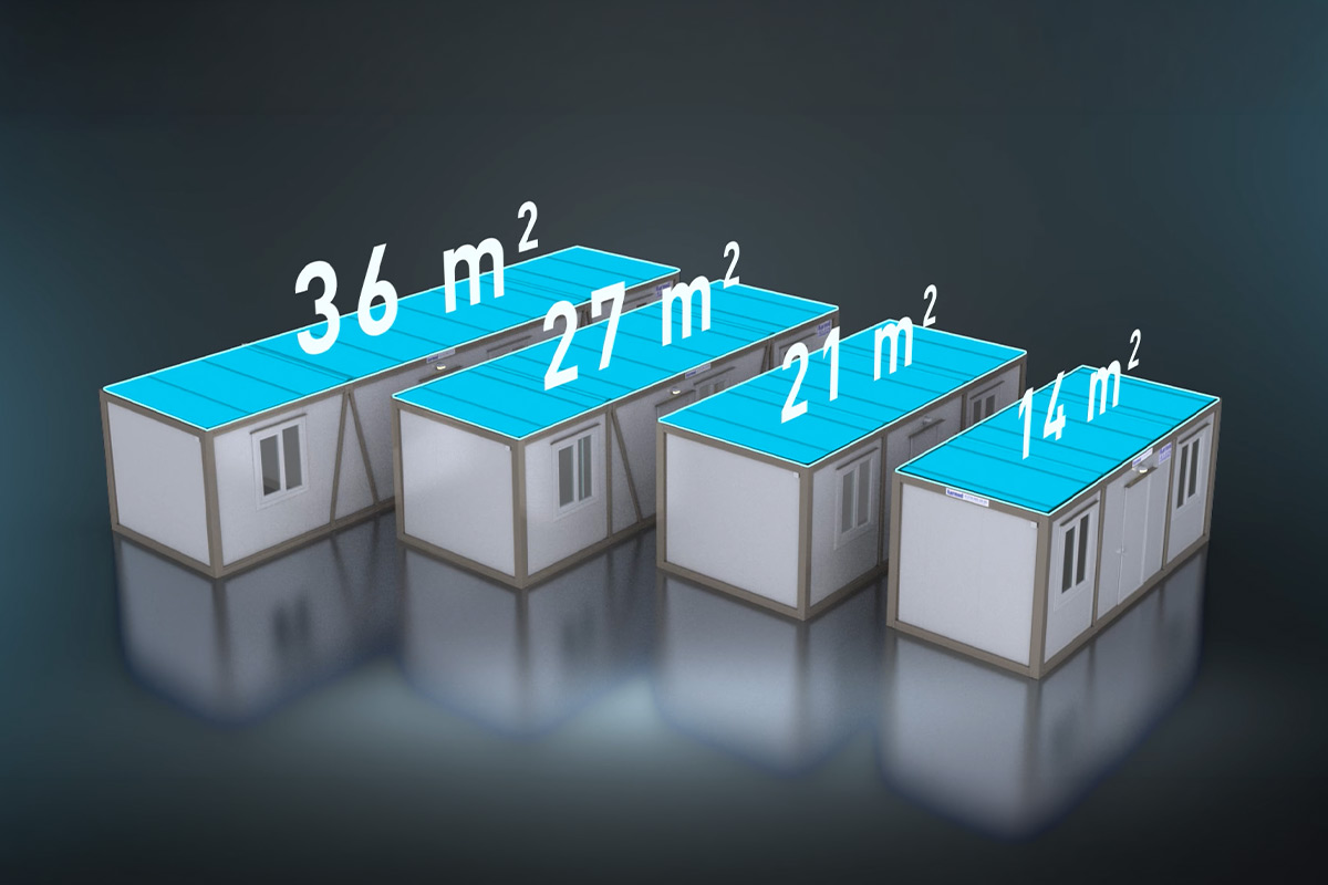 Explication des dimensions des conteneurs