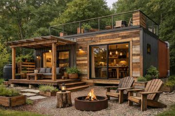 Konteyner Evlerde Geri Dönüştürülmüş Ahşap Kullanımı