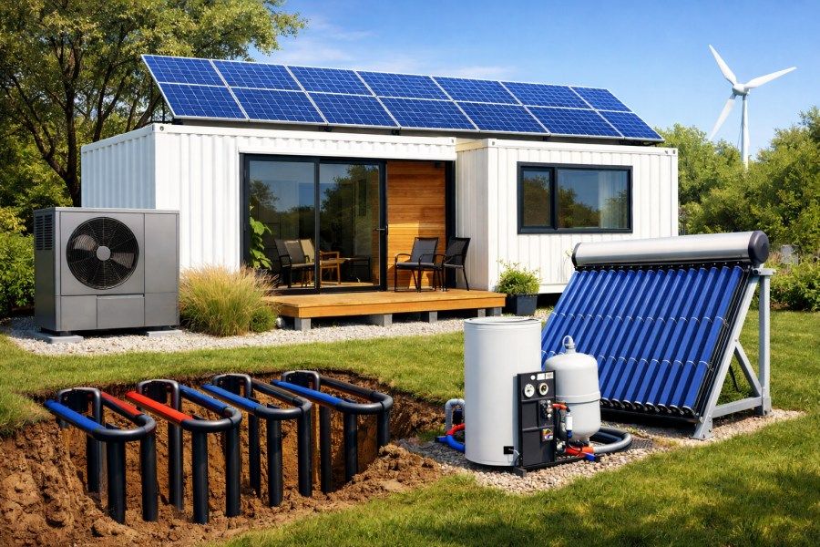 konteyner evlerde ısıtma sistemleri