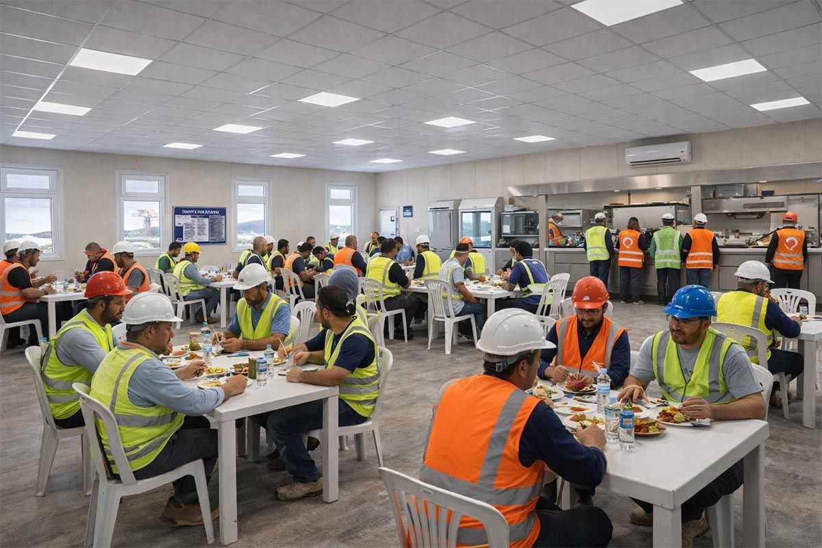 Container restaurants interior