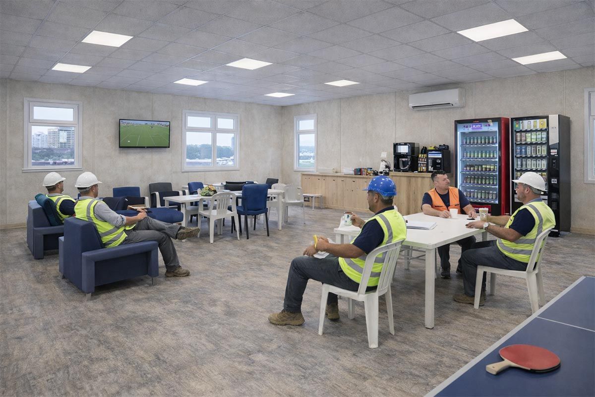 Container resting room interior