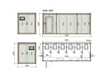 WC Container KW6 230X600