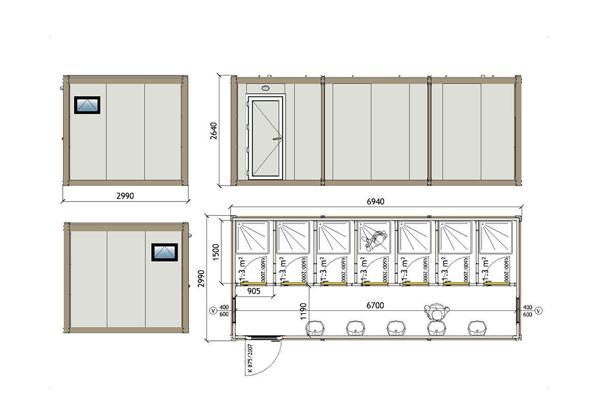 Cabine de douche KWD 702