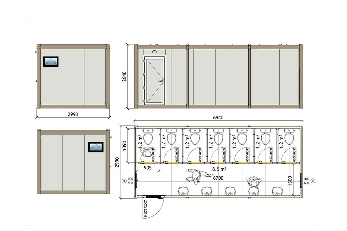 WC Container KWD 710